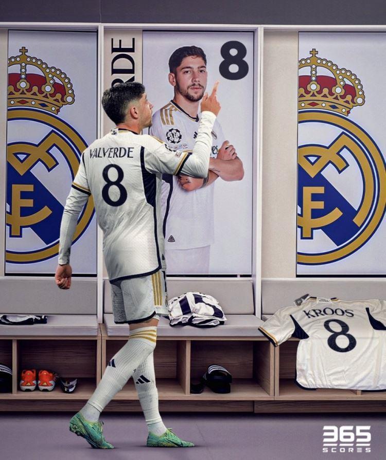 传承！巴尔韦德：我很乐意接过克罗斯的8号 他说想要我穿这个号码