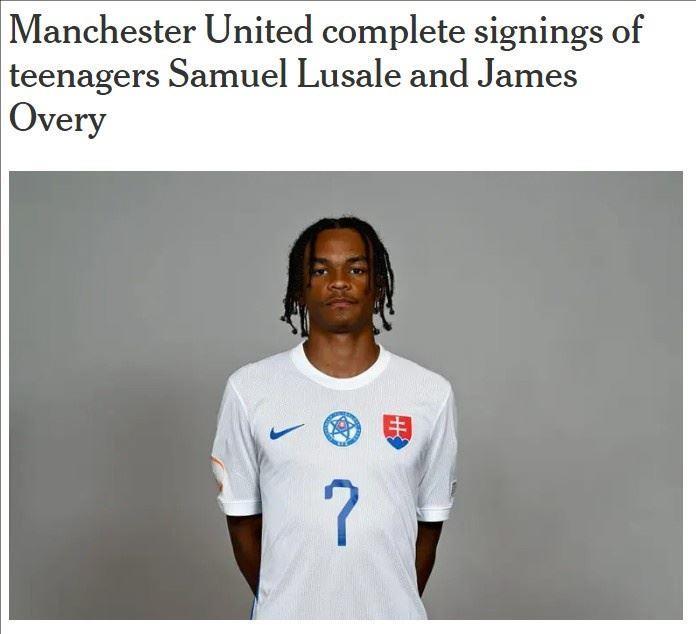 着眼未来！TA：曼联青年队签下斯洛伐克17岁边锋和澳洲17岁右后卫