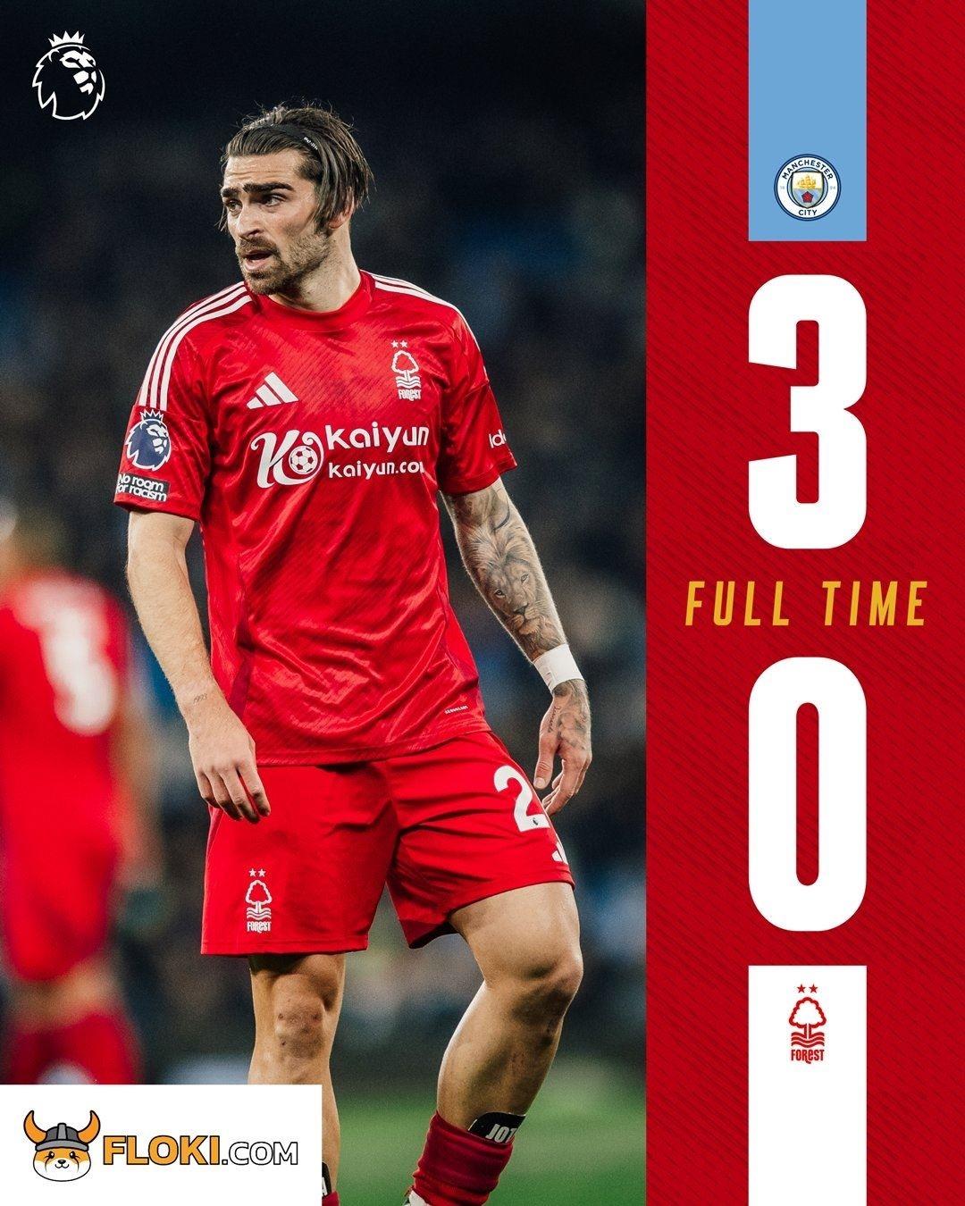 还是顶不住了！森林一度排英超第3，但魔鬼赛程4轮3负&下轮打曼联