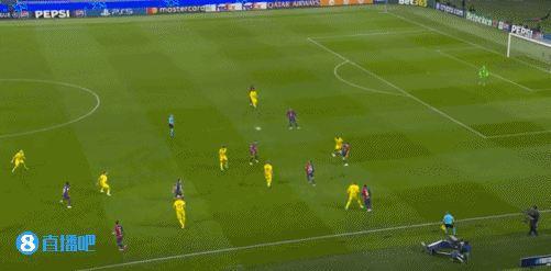 巴萨10号仍0球0助巴萨3打2法蒂球没传好，本场替补7分钟3触球