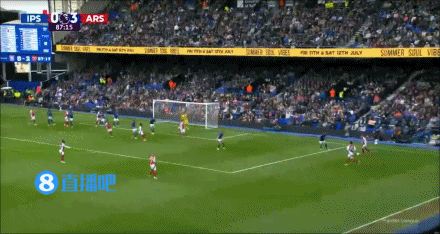 恩瓦内里内切打门，皮球折射后弹入球网，阿森纳4-0领先