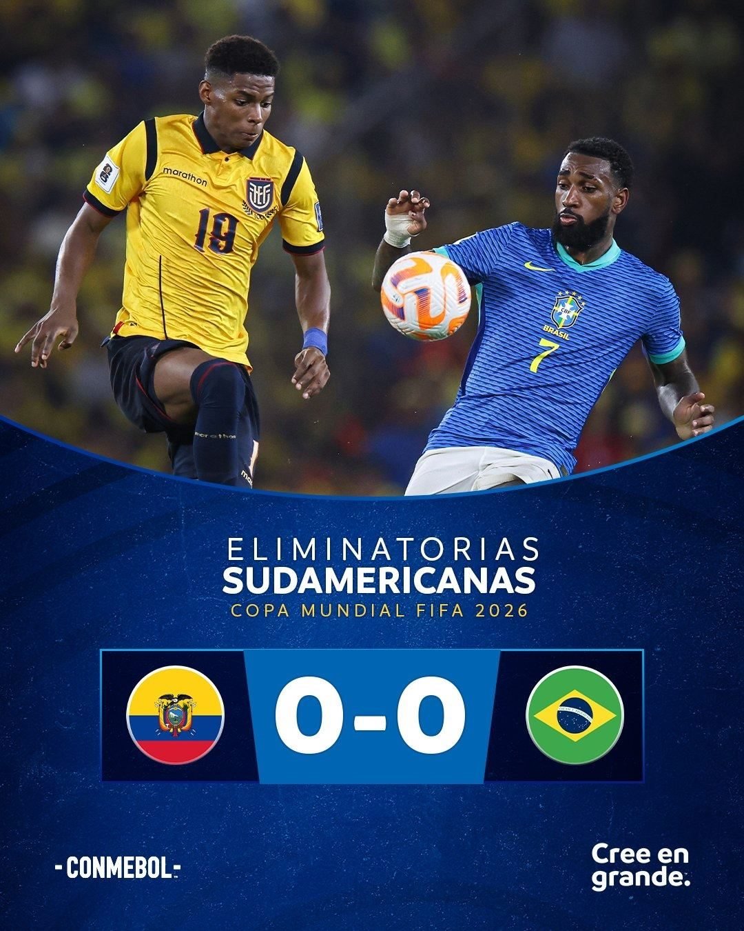 扣3分又何妨！厄瓜多尔世预赛15战仅2负南美第1，24分高居南美第2