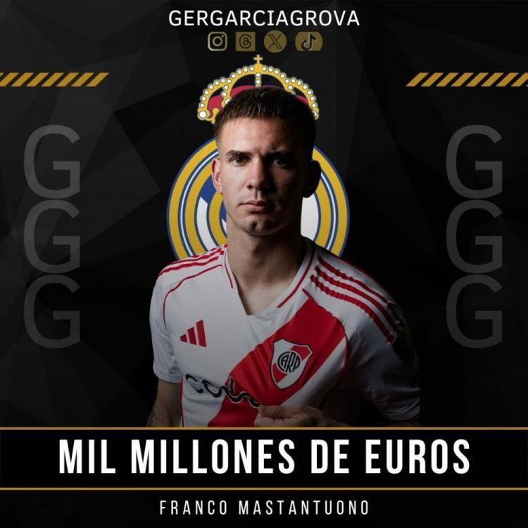 记者：预防被挖角，皇马在马斯坦托诺合同中设立10亿欧解约金