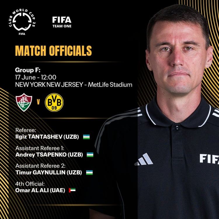 世俱杯17日比赛裁判：桑帕约执法蒙特雷国米 坦塔舍夫吹多特比赛