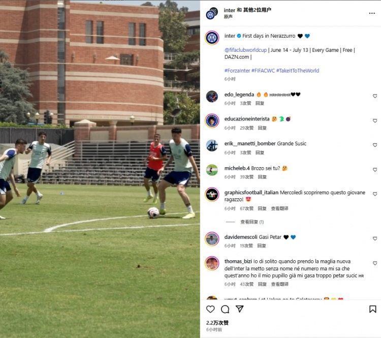 国米在加州大学洛杉矶分校备战世俱杯，三冠王赛季也曾在这训练
