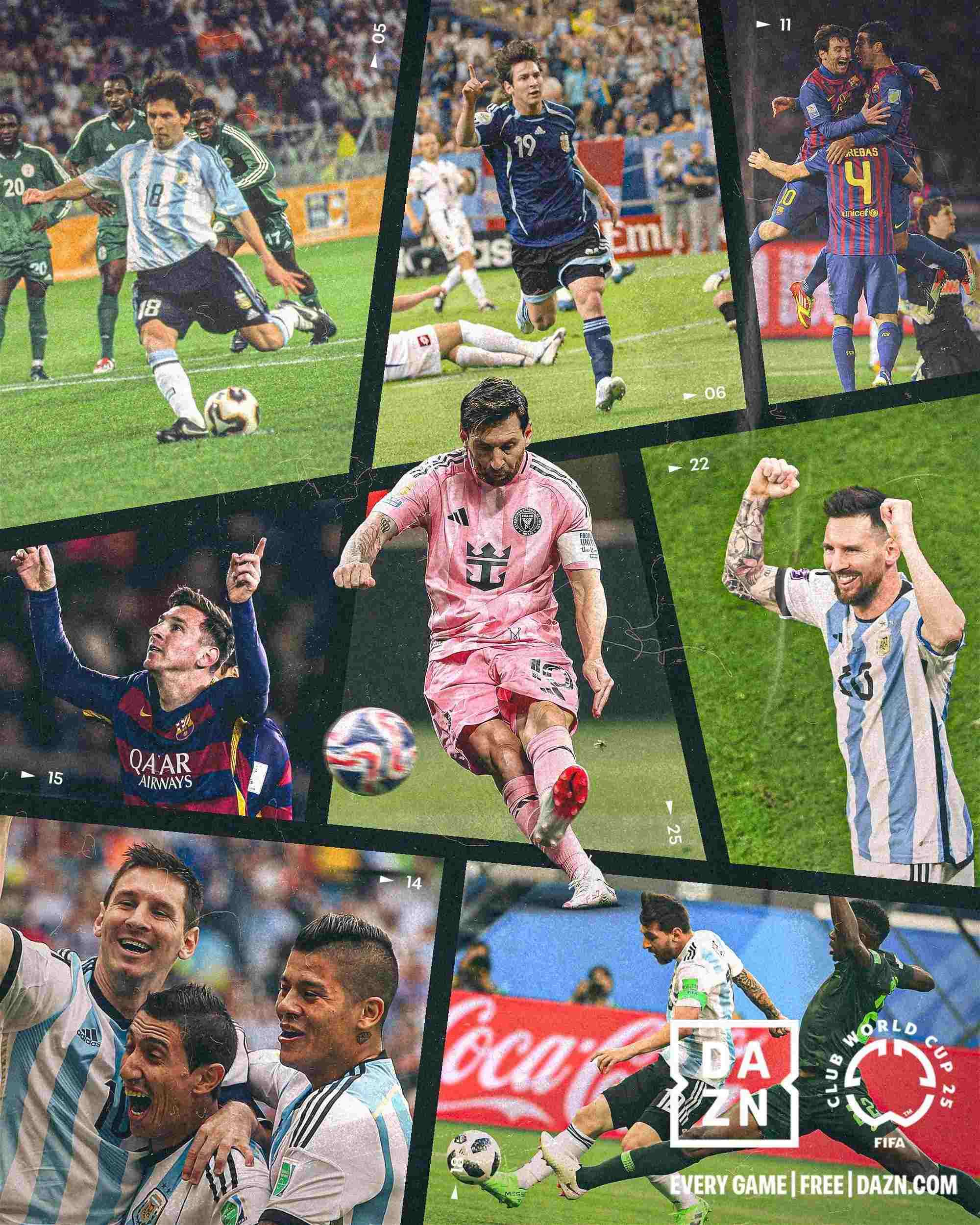 官方认证！梅西加冕FIFA赛事历史射手王，10届40场25球11助夺5冠