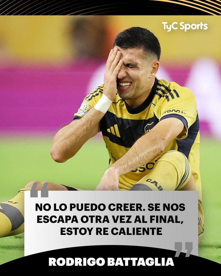 博卡中场：难以置信又一次在最后时刻功亏一篑，我现在火气很大