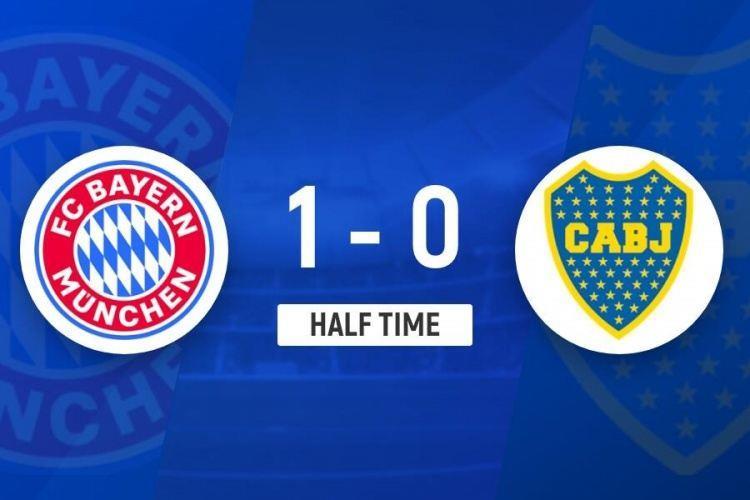 半场-拜仁暂1-0博卡青年 凯恩建功奥利塞角球直接破门被吹