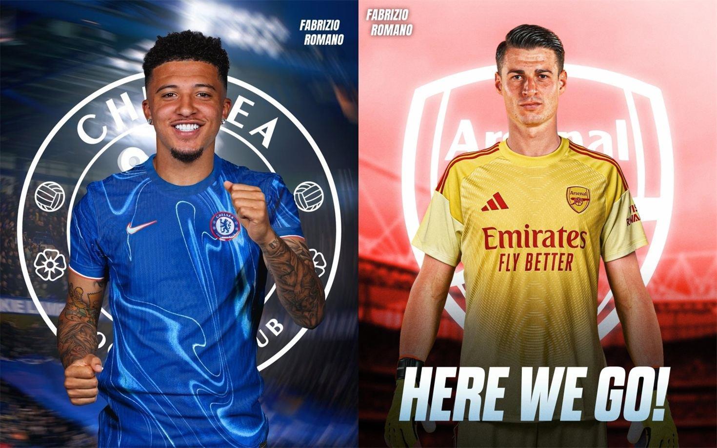 抵消切尔西付曼联500万避免买断桑乔，500万镑将凯帕卖给枪手