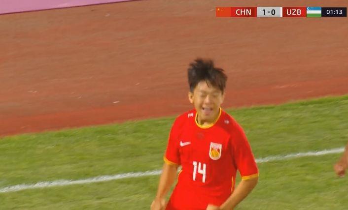 邝兆镭闪击 周雨诺绝杀！U16国足本场进球球员都是中国足球小将