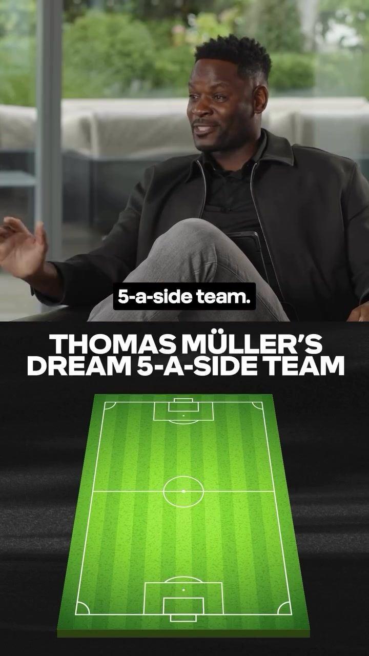 穆勒挑选最佳五人制阵容：梅西、诺伊尔、拉姆和白浪的2名新队友