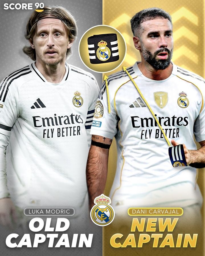 接棒??五大联赛多队换队长：皇马卡瓦哈尔 曼城B席 桑德兰扎卡