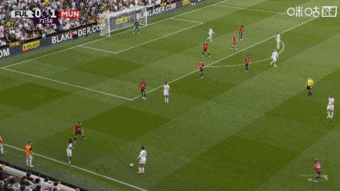 遭富勒姆扳平！B费跟丢史密斯-罗，丢球后摊手抱怨后防线