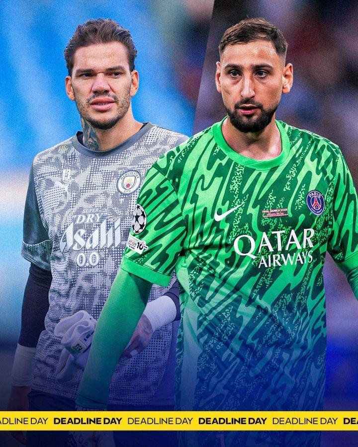 半亿买门曼城今夏门将位置3进2出，花6000多万欧收回1000多万