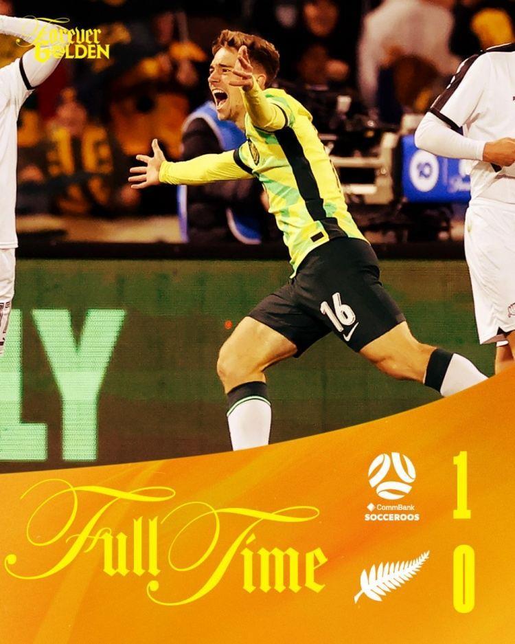 热身赛-澳大利亚1-0绝杀新西兰，连续10场比赛保持不败