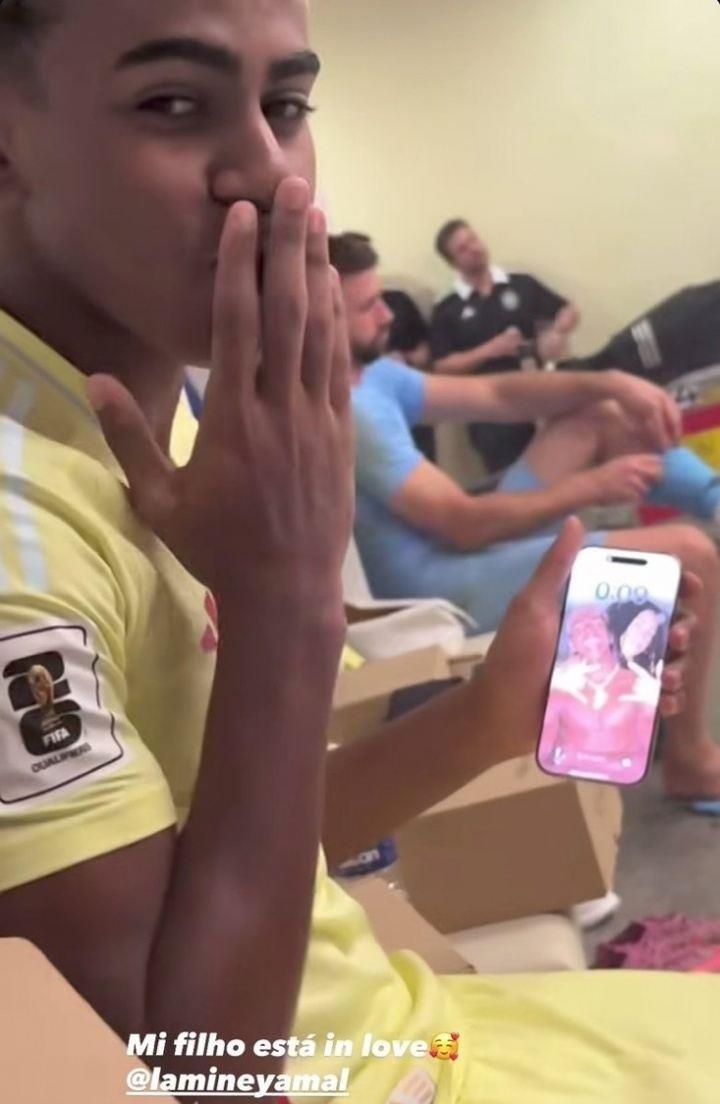 13天分手谣言不攻自破！亚马尔晒手机壁纸：仍是与新女友的合照