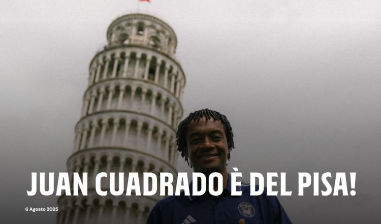 夸德拉多：我希望帮助比萨成功保级，并跟随哥伦比亚参加世界杯