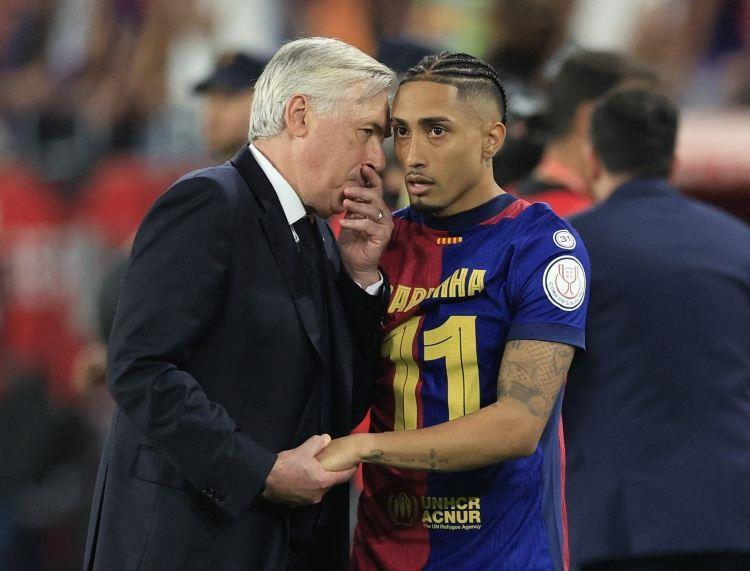 每体：安帅对皇马巴萨球员采用双重标准，拉菲参加了无意义的比赛