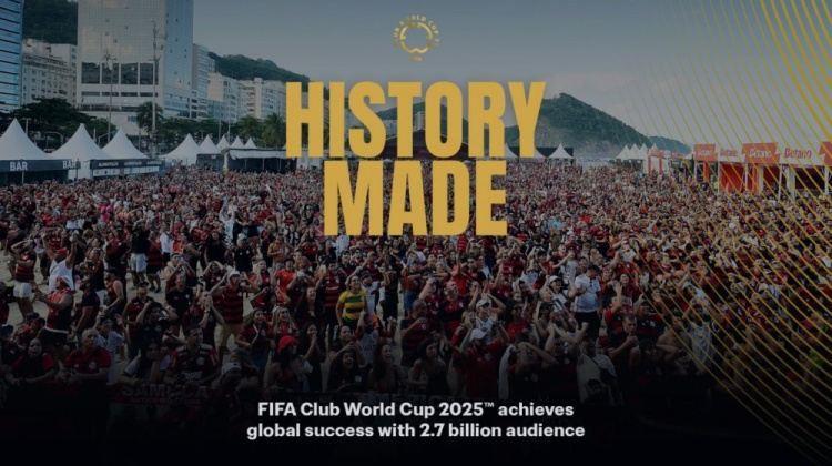 统计公布FIFA官方：新世俱杯全球观众达27亿 现场人数约250万