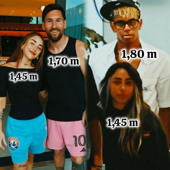 身高差36厘米！亚马尔1年长高10cm至1米81，女友身高仅1米45