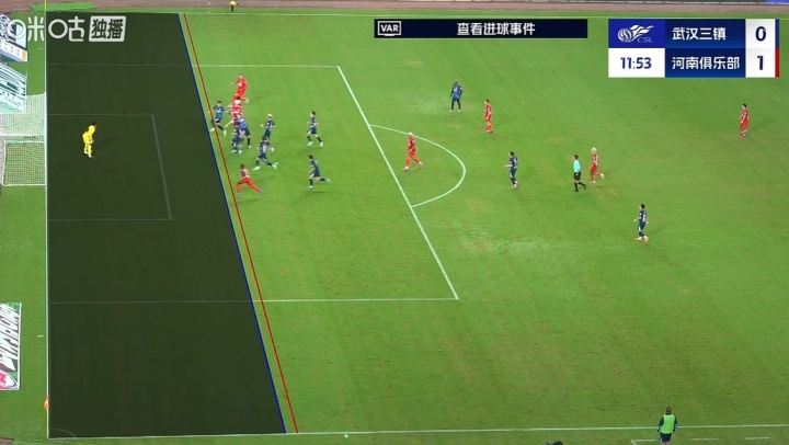 首开记录！阿奇姆彭头球接力破门，VAR确认有效，河南1-0三镇