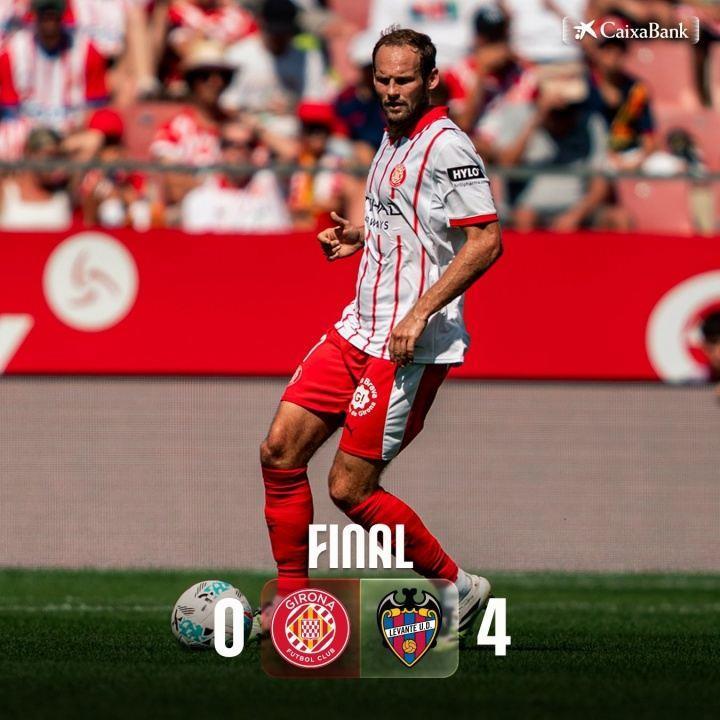 西甲第三昙花一现赫罗纳2年失血2.5亿欧，5轮1分西甲垫底