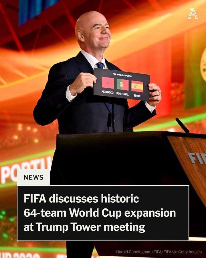 国足有戏？TA：国际足联正式讨论了2030世界杯扩军至64队的提议