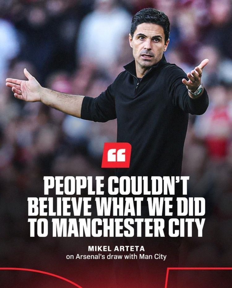 塔帅言论遭群嘲：疯了吧，枪手庆祝平局？这样的心态什么也赢不了