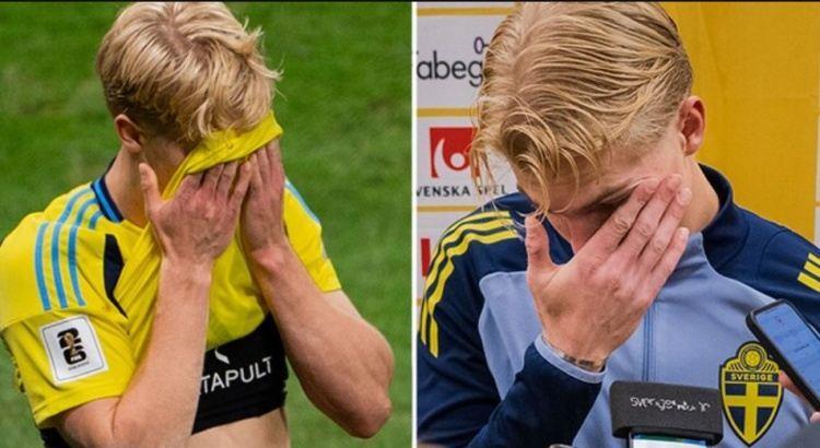 瑞典两大前锋做饼被吐！贝里瓦尔赛后自责：这球该进的，我负全责