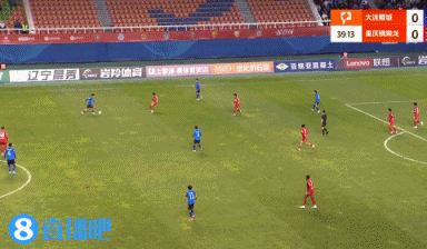 半场-穆谢奎破门向余望扳平雷文杰中框 大连鲲城暂1-1重庆铜梁龙
