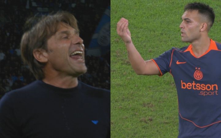 对骂米体：劳塔罗指裆嘲讽孔蒂吓尿了，孔蒂回骂你笑个屁