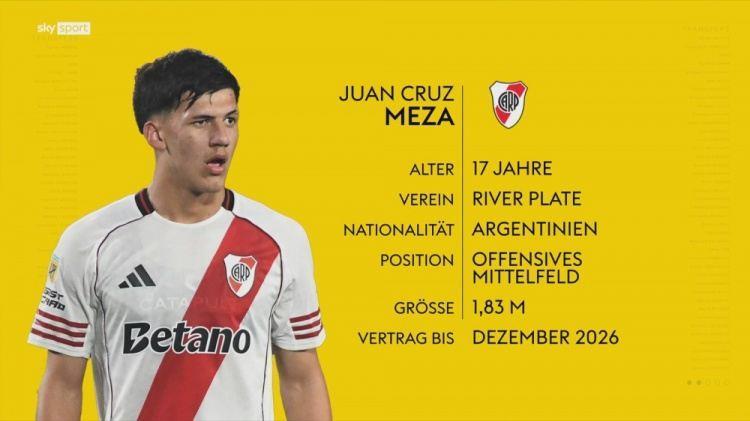 德天空：多特有意17岁的克鲁塞罗后卫普拉斯特、河床攻击手梅萨