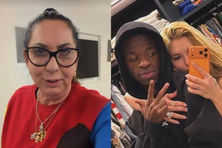 见家长！维尼修斯女友母亲到访马德里 过万圣节 与熊妈一起看皇马