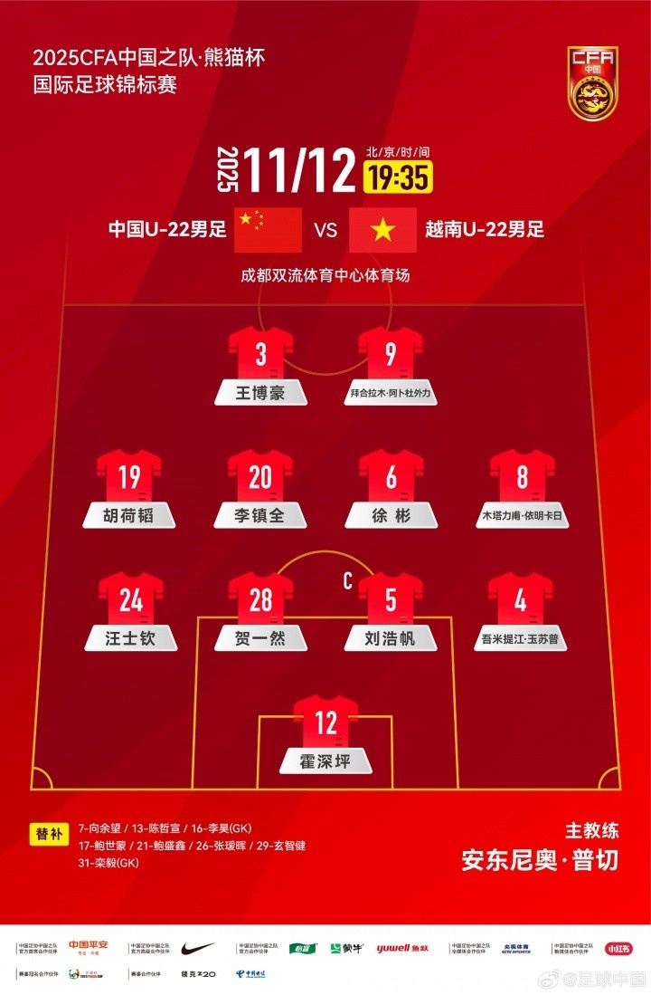 解说袁甲谈U22国足首发：得有6个后卫了，觉得这阵容进球太难了