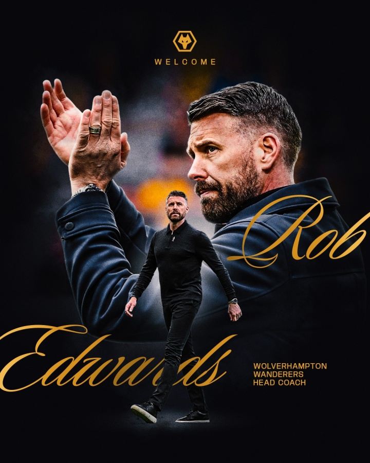 官方：前米堡主帅罗伯·爱德华兹重返狼队担任主教练，合同三年半