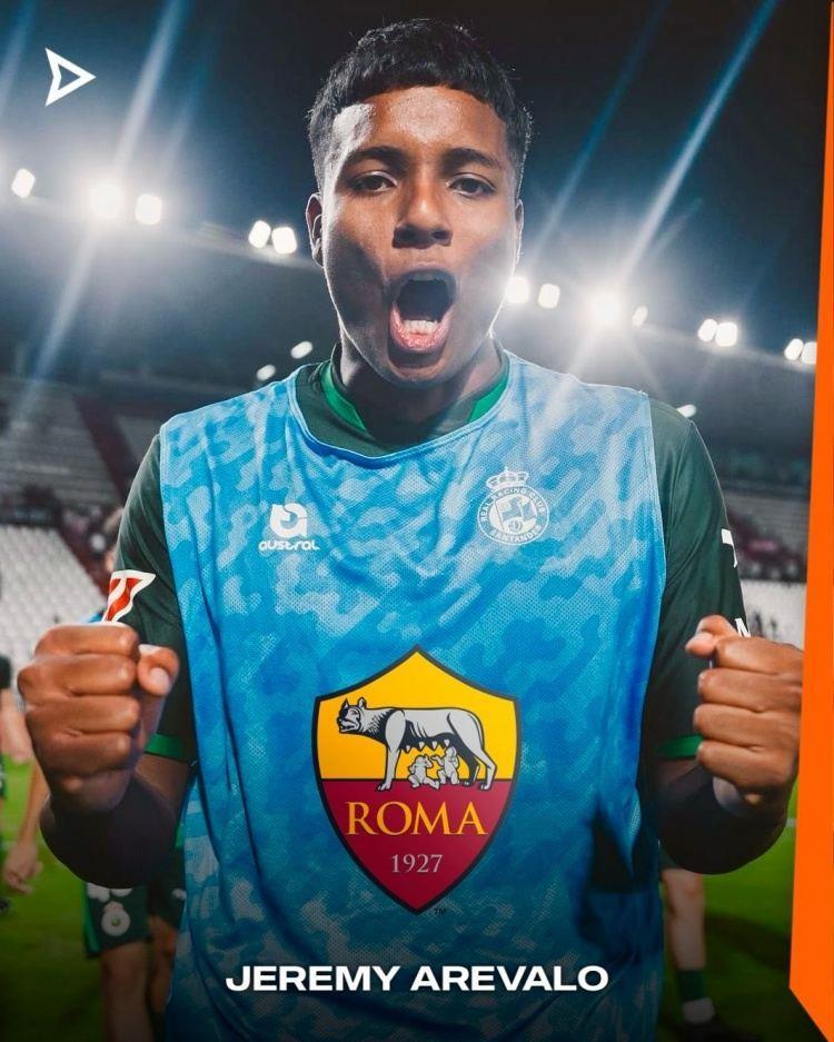 罗体：罗马有意阿雷瓦洛，桑坦德竞技总监承认球员冬季可能离队