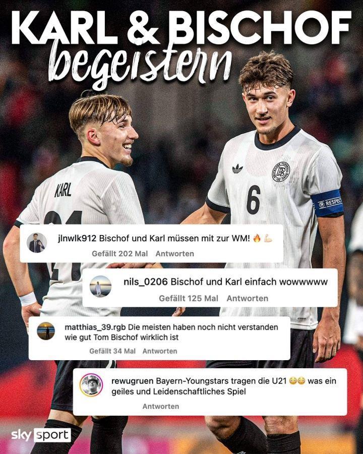 纯越级炸鱼！德国U21六球大胜马耳他，比朔夫3球1助，17岁卡尔2球