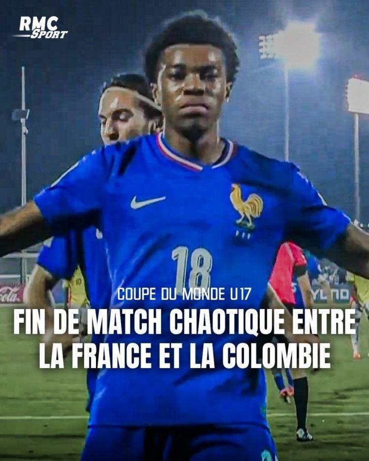 U17世界杯法国球员赛后挑衅对手，引发大规模冲突 球员家长也参与