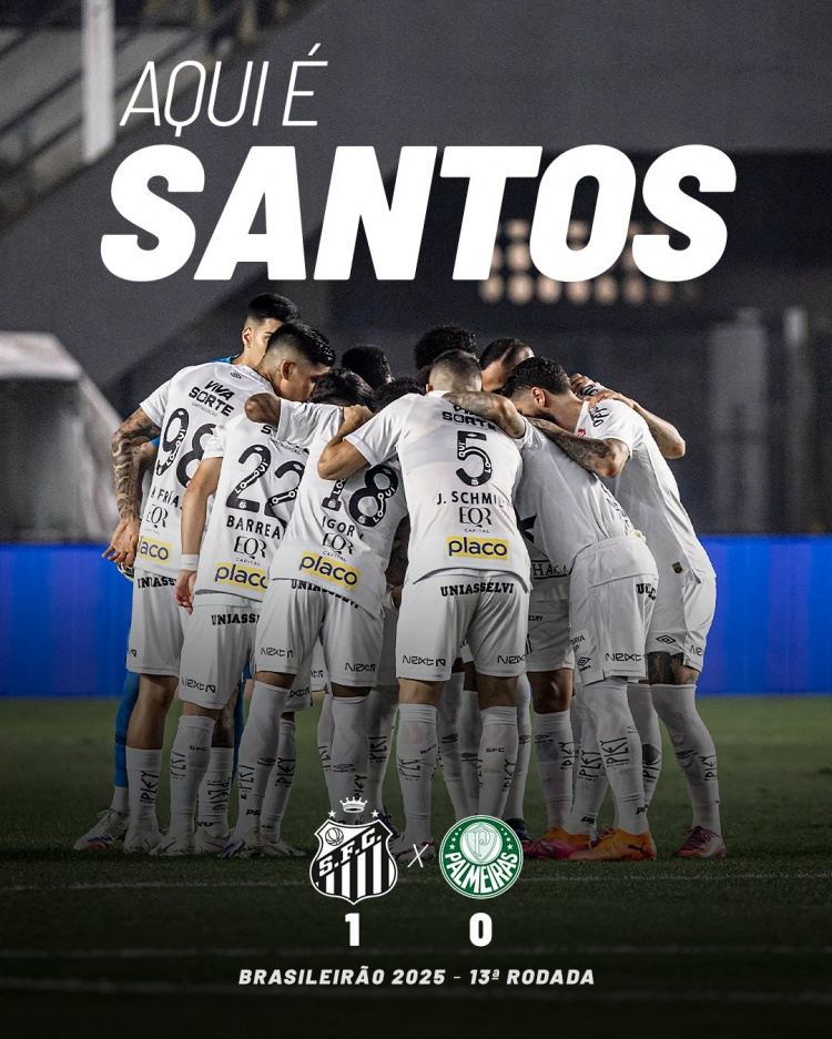 桑托斯主场1-0绝杀帕尔梅拉斯脱离降级区，内马尔踢满全场