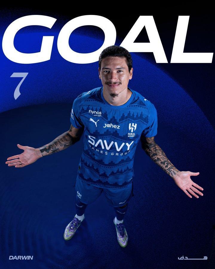 6轮4球紧追榜首！26岁努涅斯过门将打空门，4500万沙特联第1身价