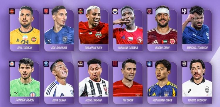 亚冠精英联赛第5轮最佳候选：周定洋入围，林加德、塔迪奇在列