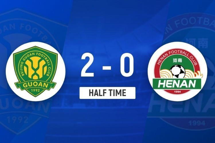 半场-北京国安2-0河南 法比奥补射 点射梅开二度王刚伤退