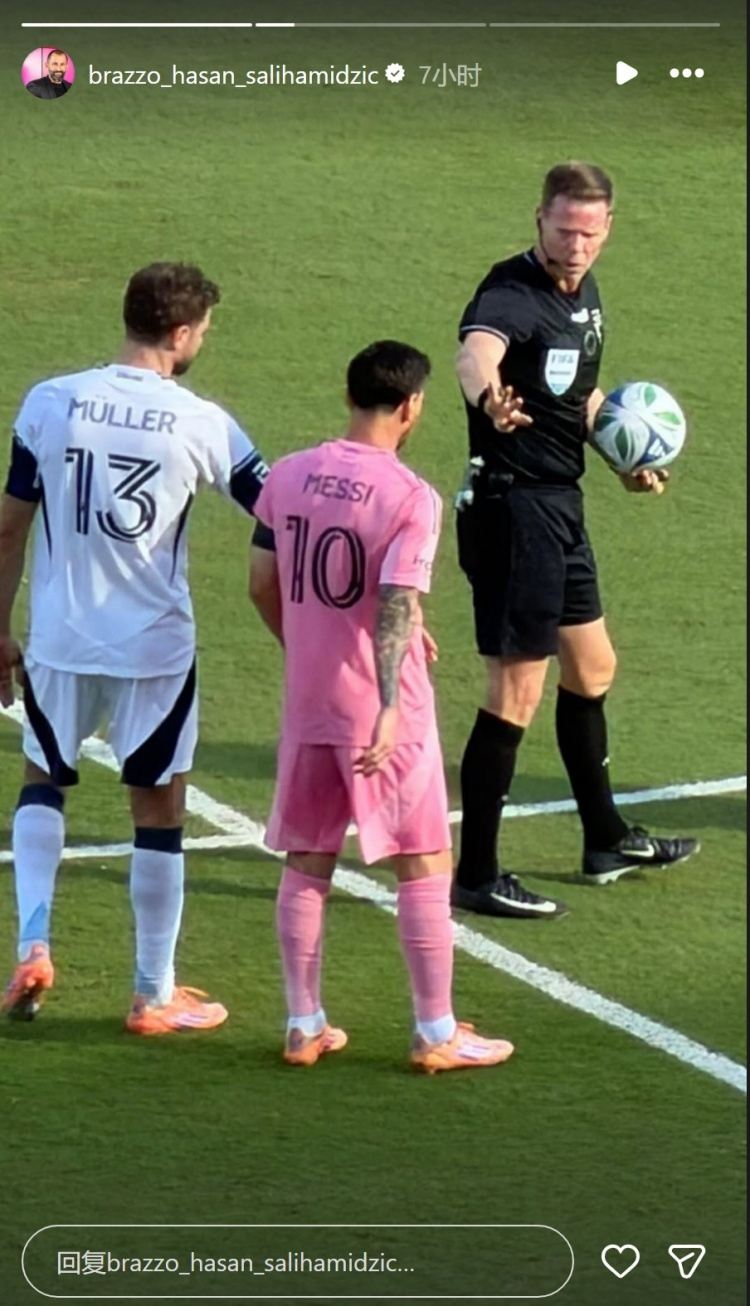 萨利现场观看美职联总决赛，社媒晒梅西穆勒同框照 梅西捧杯视频