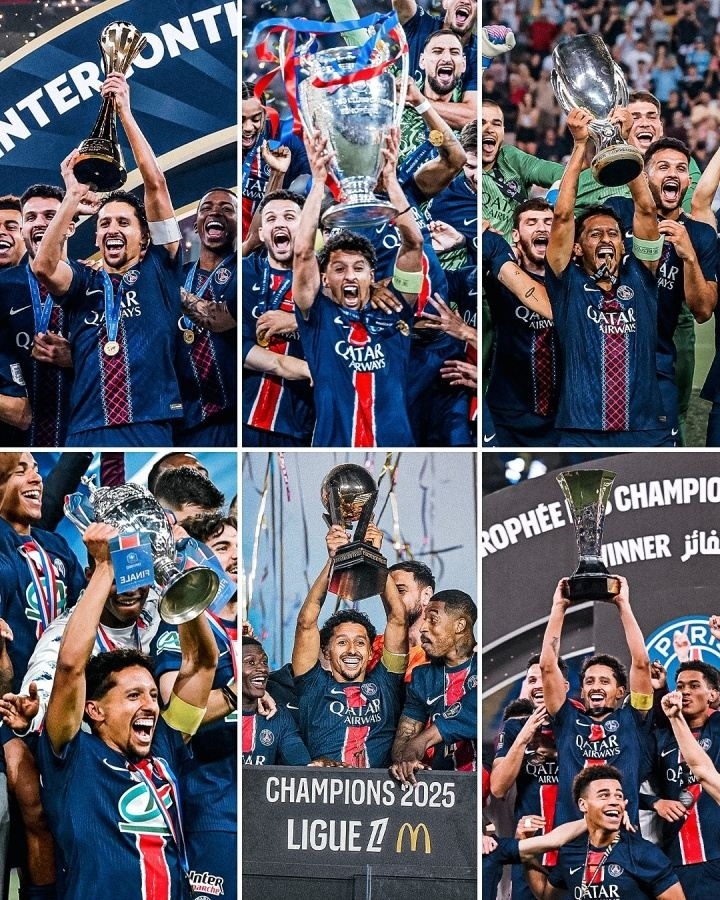 记者：巴黎创历史六冠王已超越1995年那支球队，2025年这支更伟大