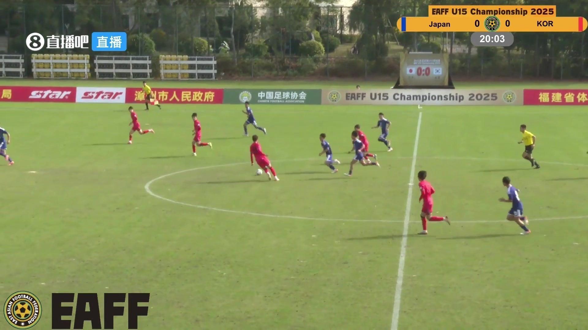 U15东亚杯末轮：日本0-3完败韩国 2轮不胜的国少下午战中国香港队