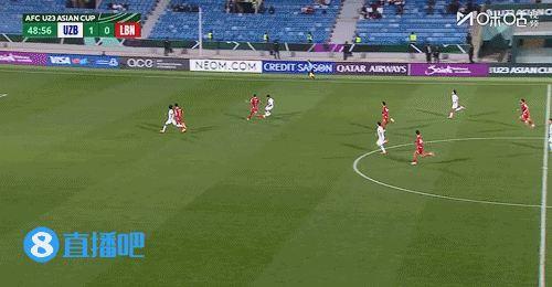 海鲁拉耶夫破门 VAR判进球有效！乌兹别克斯坦U23男足2-0黎巴嫩