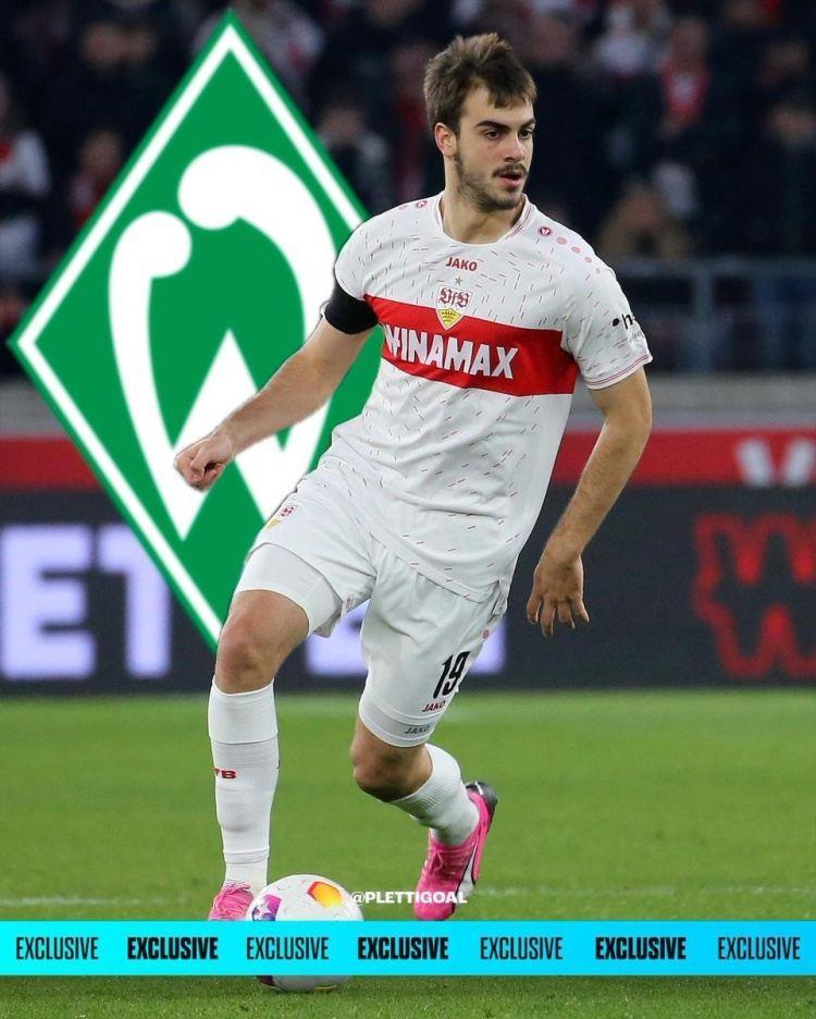 记者：斯图加特20岁中锋米洛舍维奇外租不莱梅半个赛季已敲定