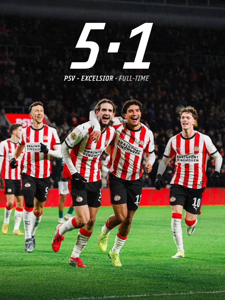 摧枯拉朽！埃因霍温豪取12连胜把荷甲踢成单机，多赛1场14分领跑