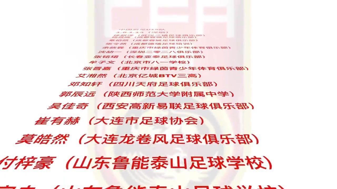 U15国少集训视频：少年们带着教练组的美好祝福，向未来出发