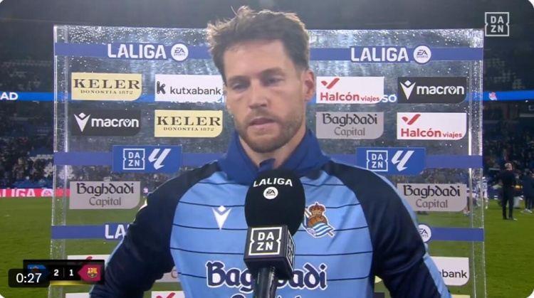 皇社门将：今天我们踢得非常精彩，那个失球仍让我有些懊恼